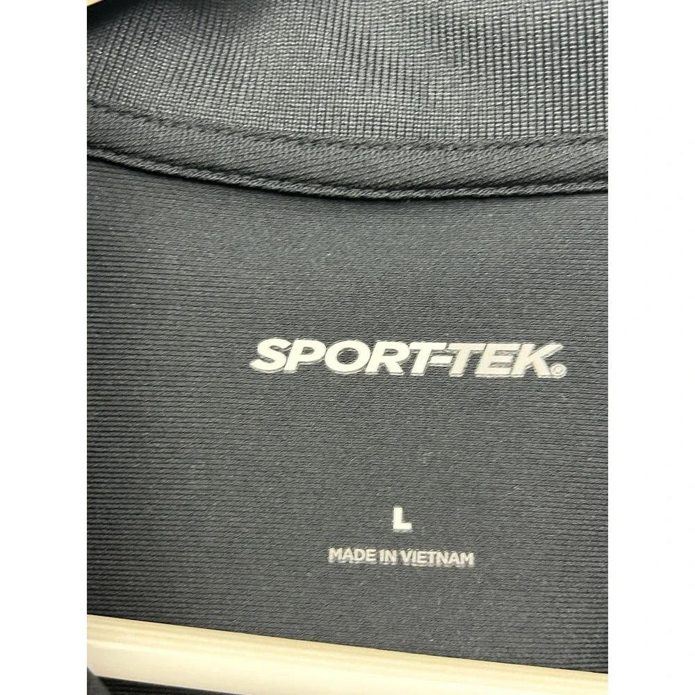 California Closets Sport-Tek Polo Mens Large Black Embroidered Performance Shirt